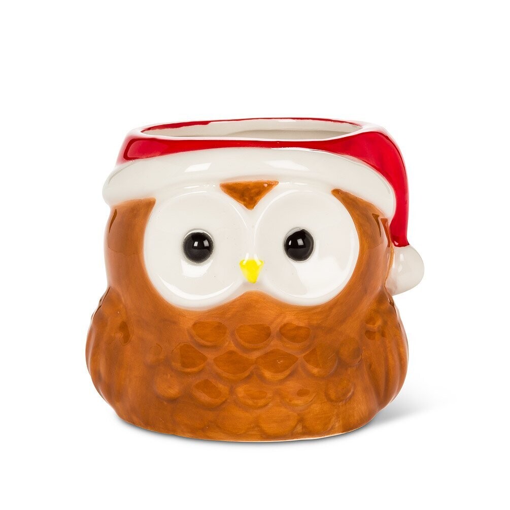 Xmas Planter Abbott Owl Large