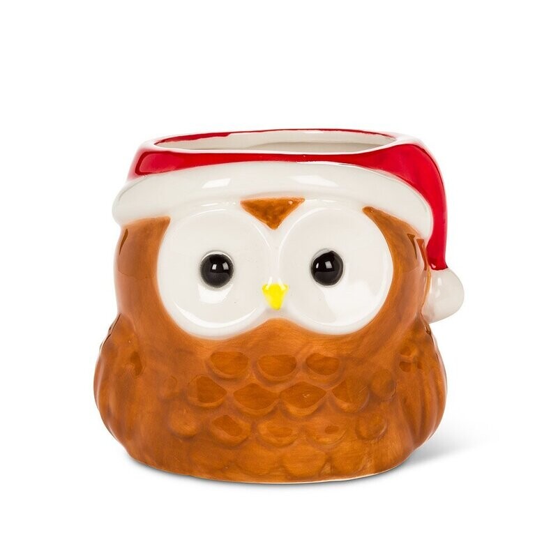 Xmas Planter Abbott Owl Large