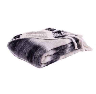 Throw Brunelli Margot Cream/Black 50x60