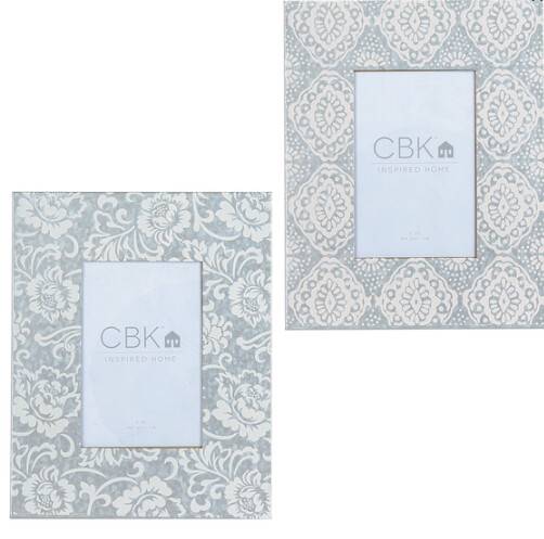 Picture Frame Ganz Floral Galvanized 4 x 6 CB175008