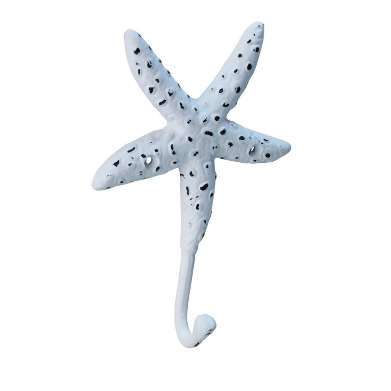 Hook NACH Large Iron Star Fish White VE-0142