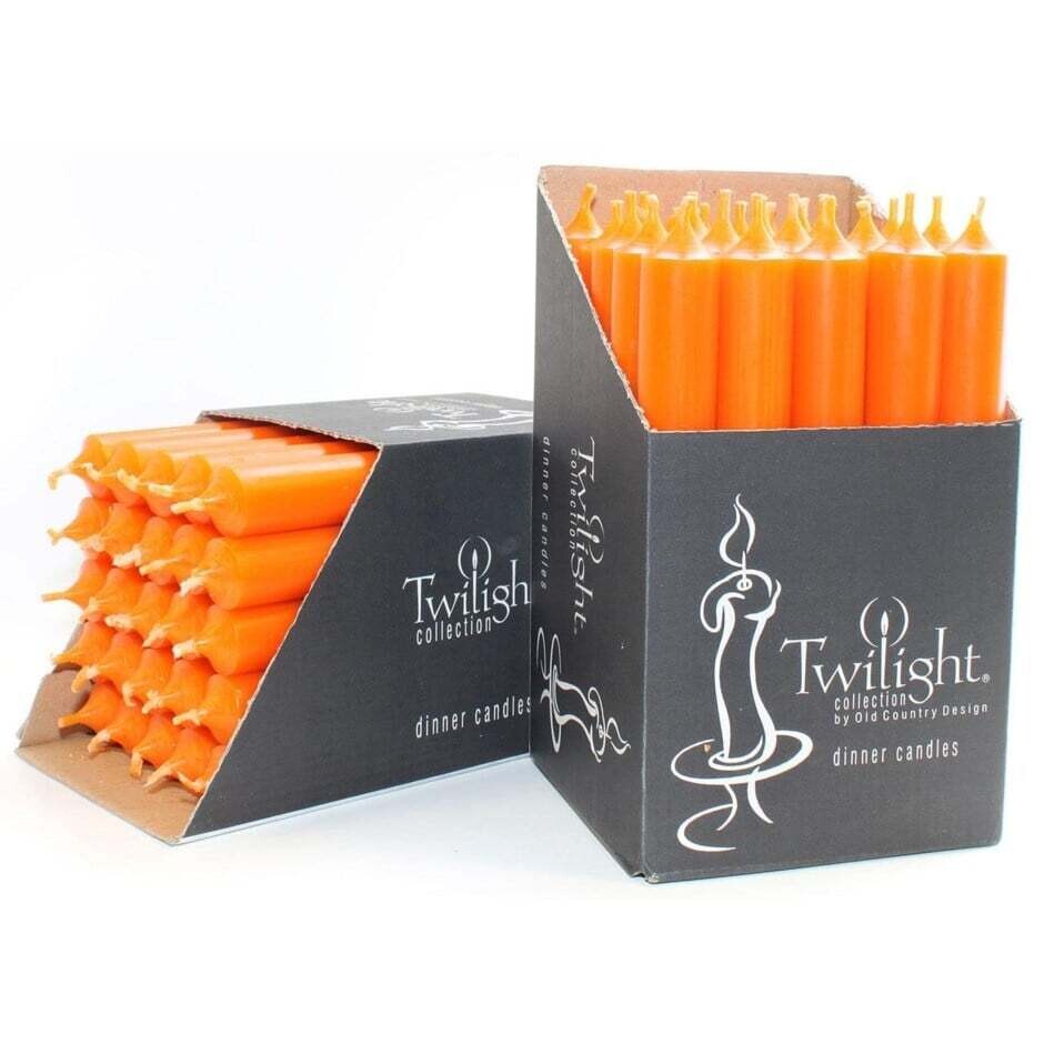 Candle OCD 7 Inch Dinner Orange
