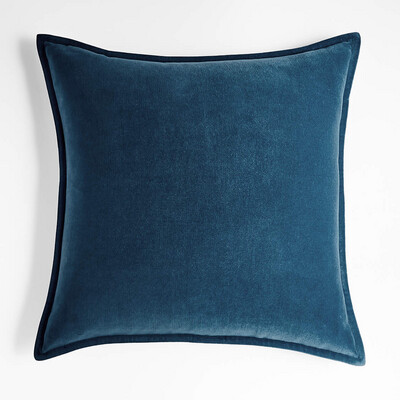 Cushions Daniadown Dutch Velvet Persian Blue Toss 18 x 18