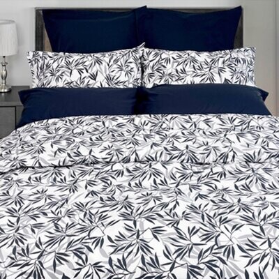 Duvet Cover Cuddledown Arbor Marine King w/ shams**