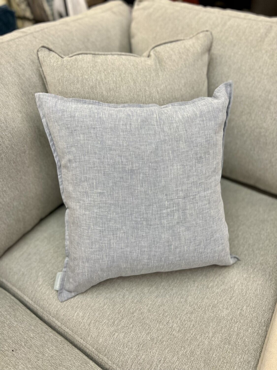 Cushions Daniadown French Linen Blue Heather Toss 18 x 18