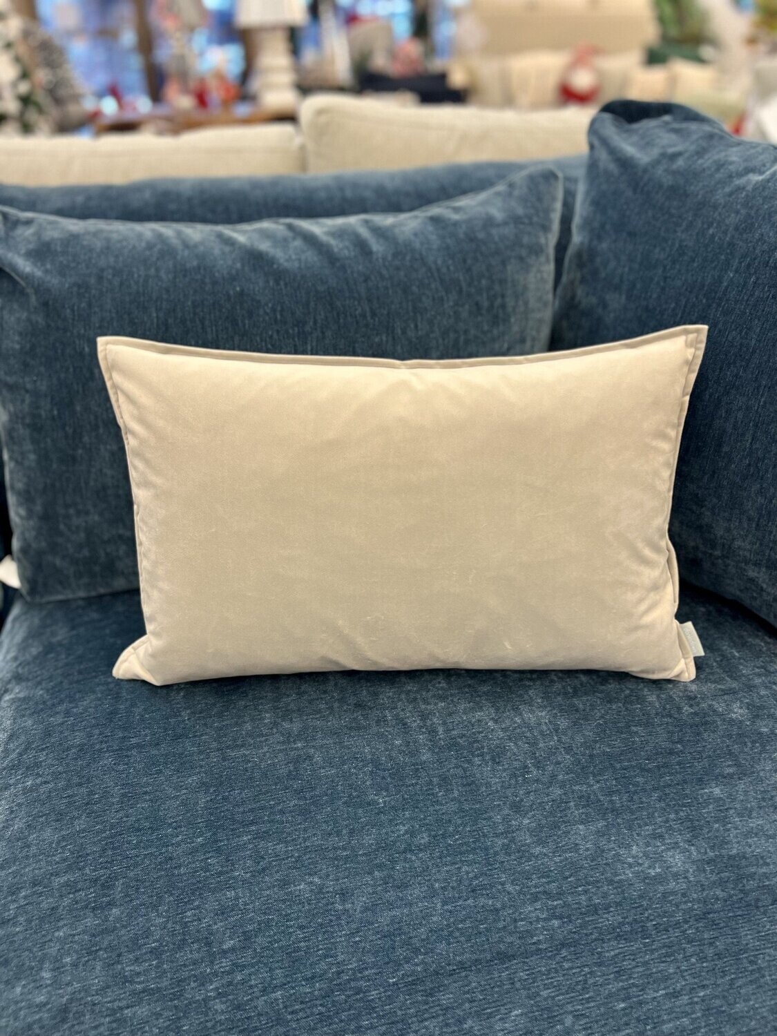 Cushions Daniadown Dutch Velvet Silver Grey Deco 14 x22