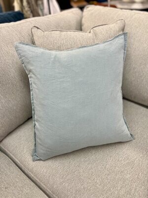 Cushions Daniadown French Linen Aqua Toss 18 x 18