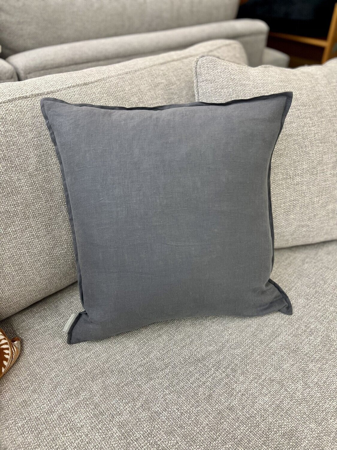 Cushions Daniadown French Linen Graphite Toss 18 x 18