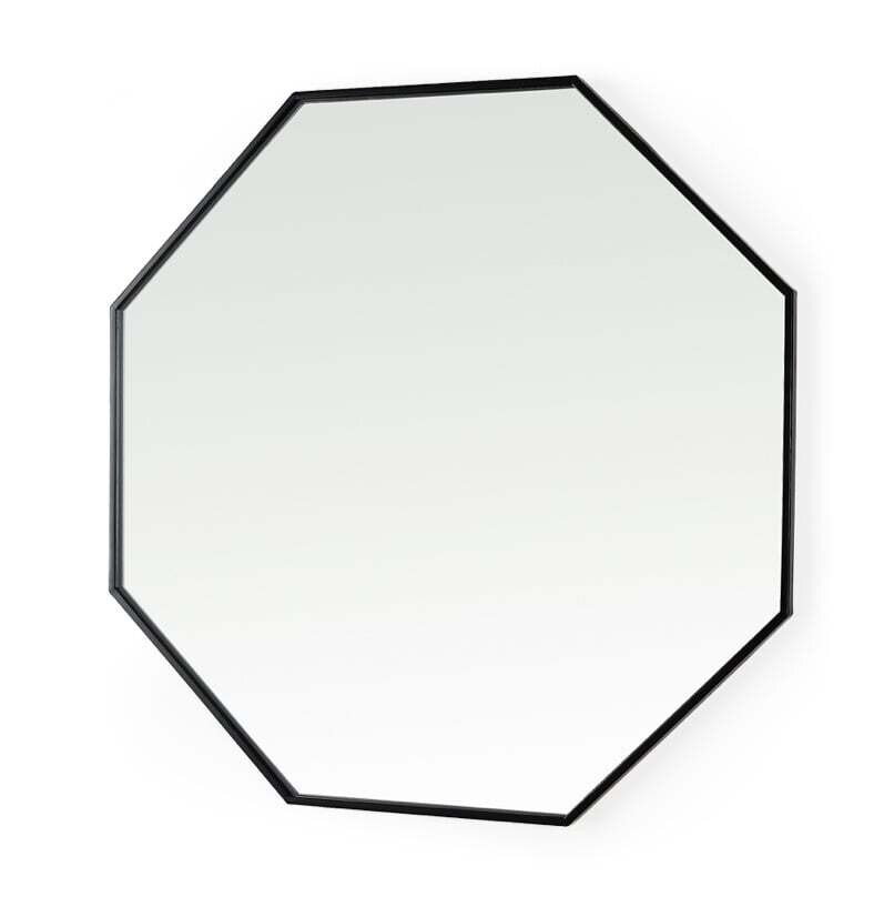 Mirror Mercana Helix 37” Octogon Black Metal Frame  68548