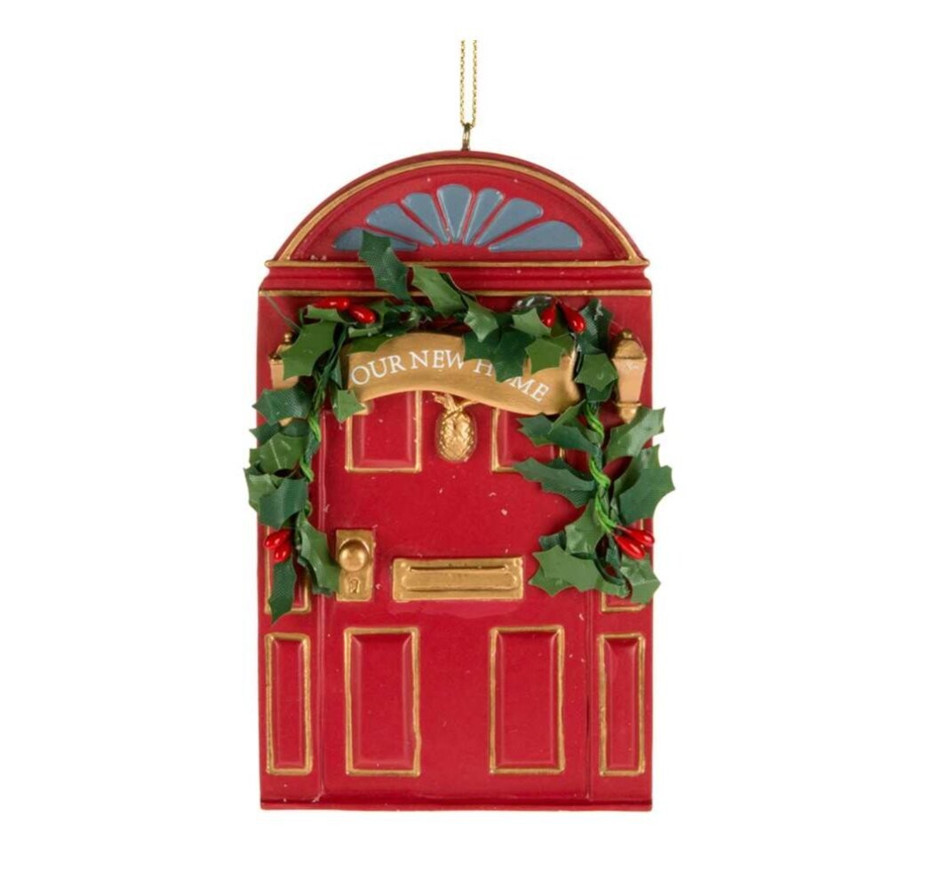 Xmas CT Your New Home Door Ornament W3006