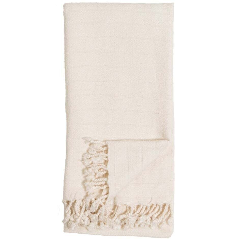 Turkish Towel Pokoloko Bamboo Striped Cream  TTBS1