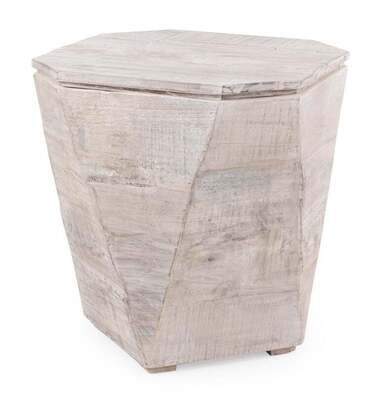 Mercana Esagono Octagonal Reclaimed Wood End/Side Table  67531