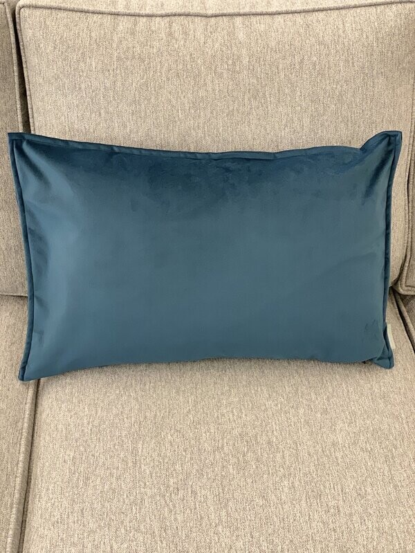 Cushions Daniadown Dutch Velvet Persian Blue Deco 14 x22