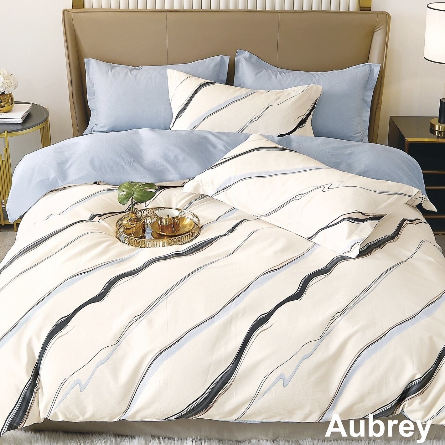 Duvet Cover Contempo Aubrey Twin w/ shams**
