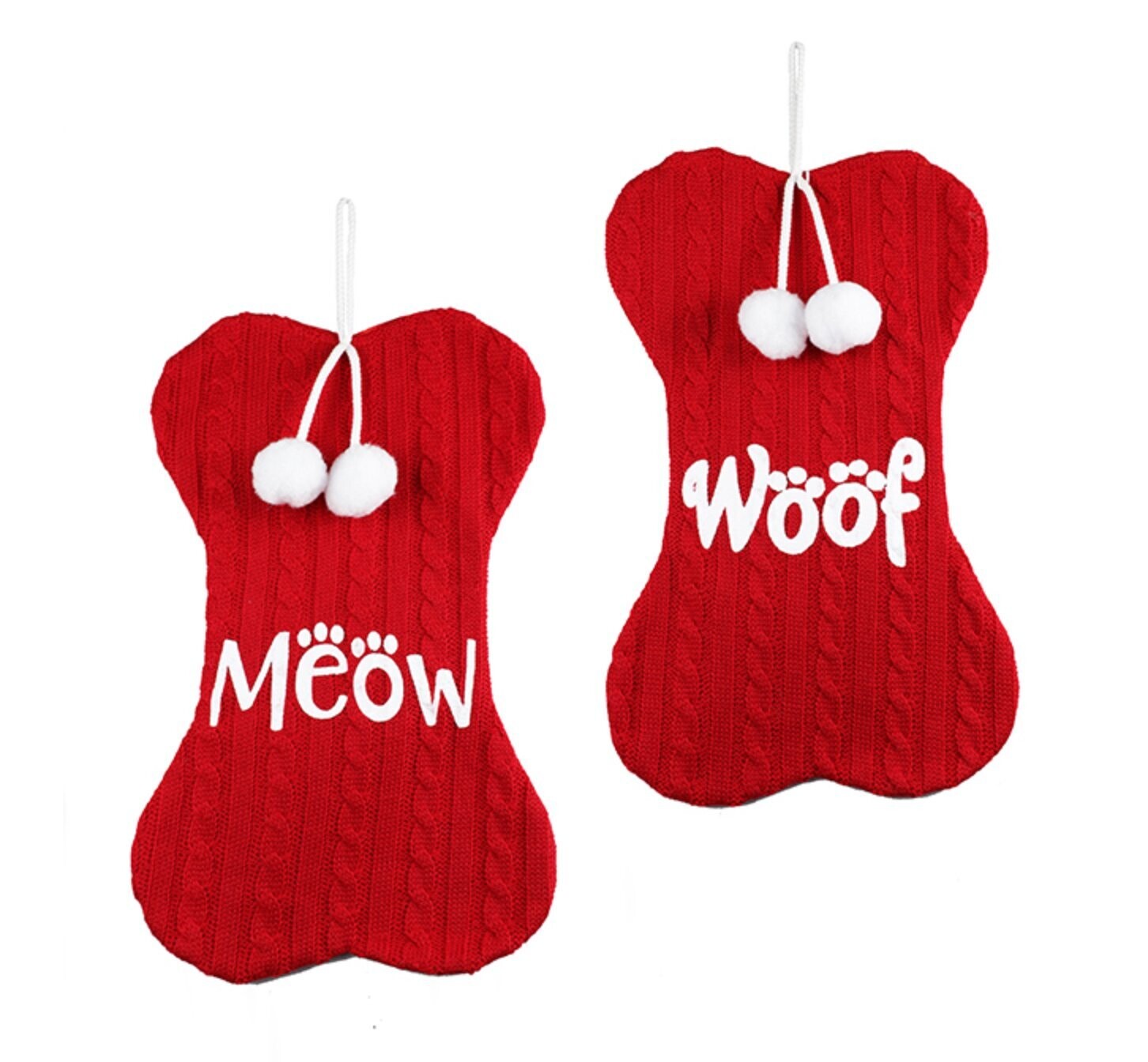 Xmas Danson Fabric Bone Shape Stocking X81932 Xmas Danson Fabric Bone Shape Stocking X81932