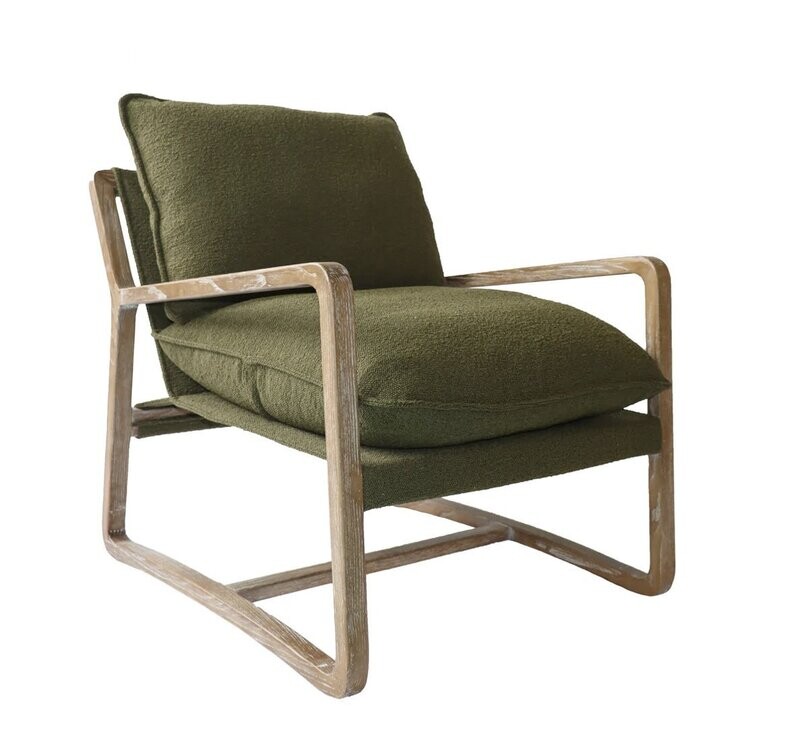 LH Huntington Club Chair Moss Boucle SNH-43