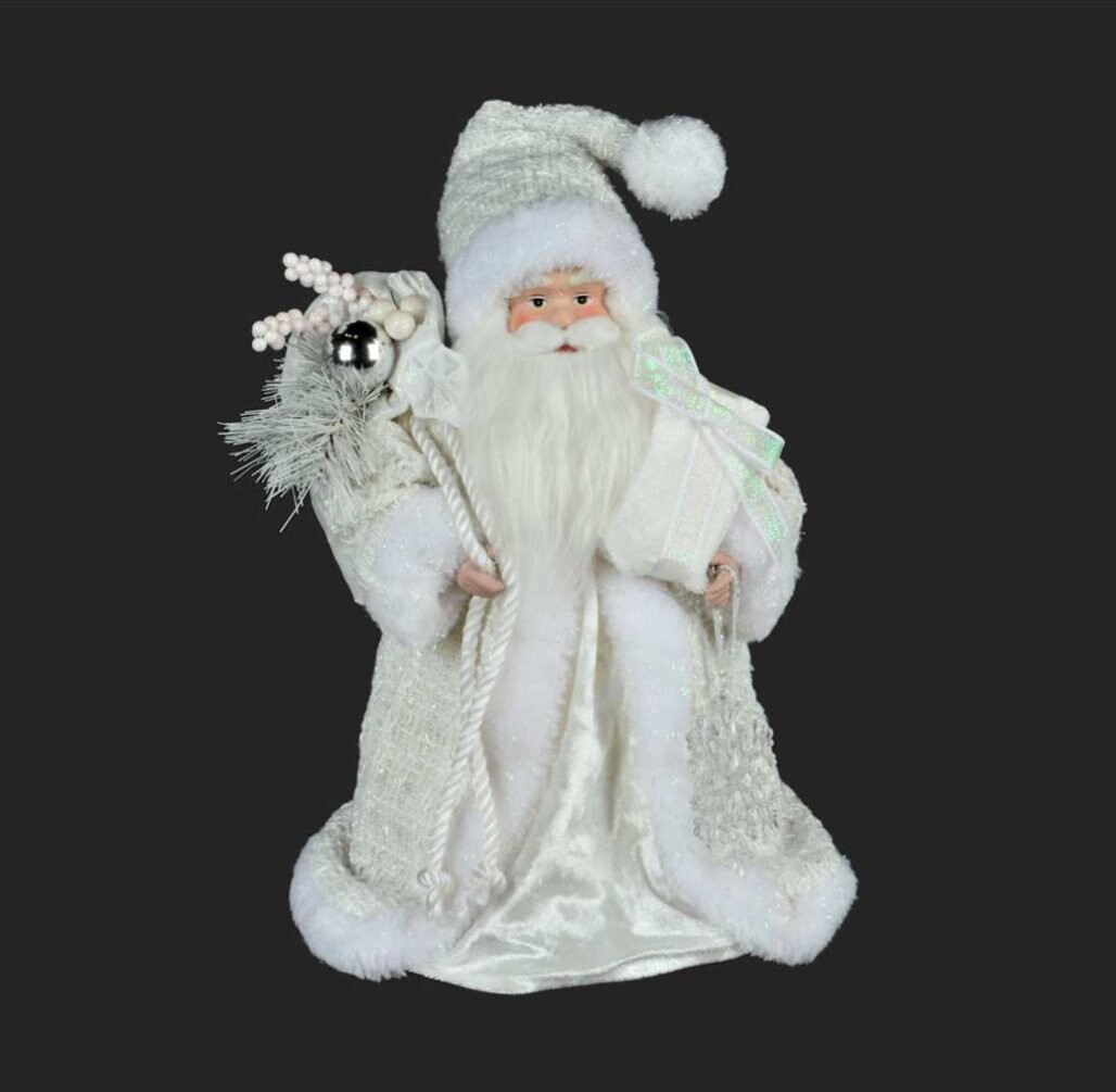Xmas CT White Santa w/Sack A0762 Xmas CT White Santa w/Sack A0762