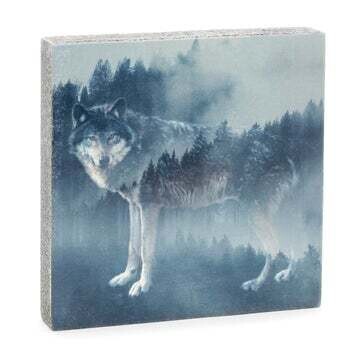 Cedar Mountain Art Block Forest Wolf