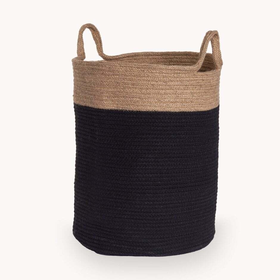 Basket Pokoloko Utility 13 x 15 Natural / Black  UTTBA-1315-2