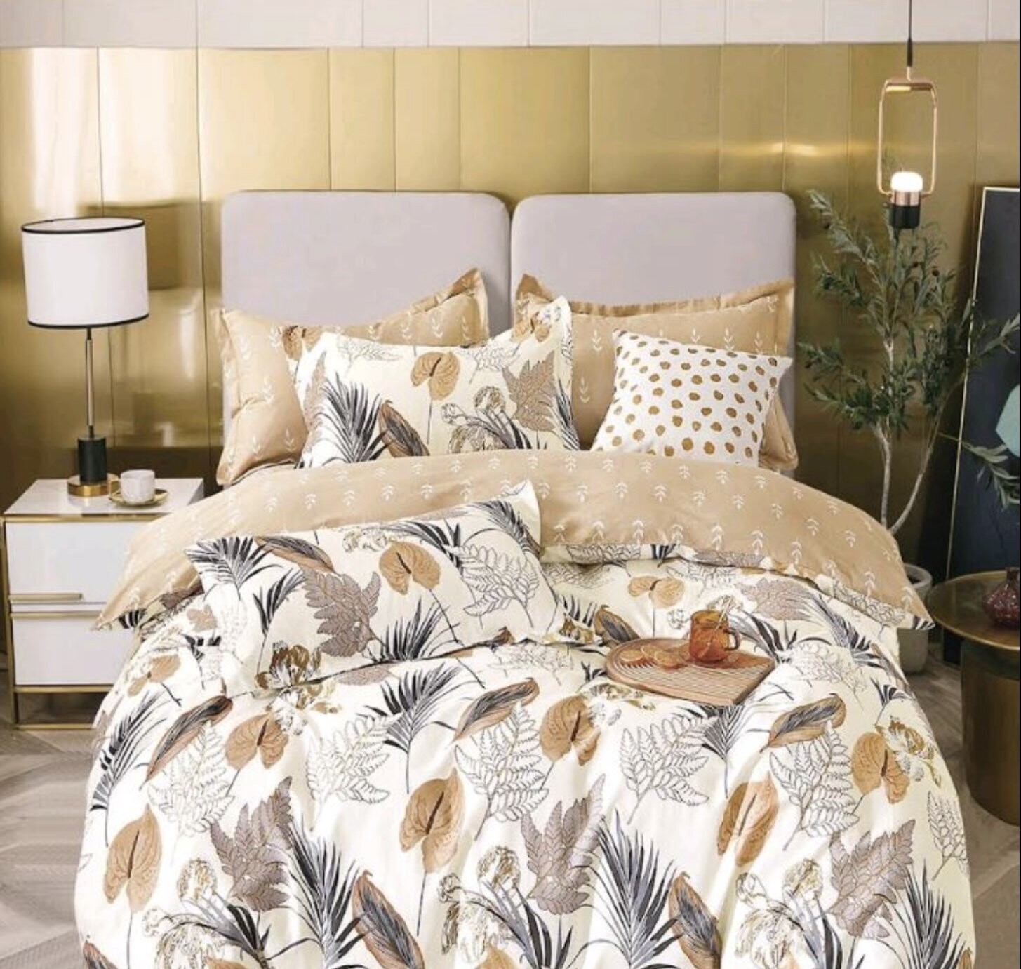 Duvet Cover Contempo Leland King w/ shams