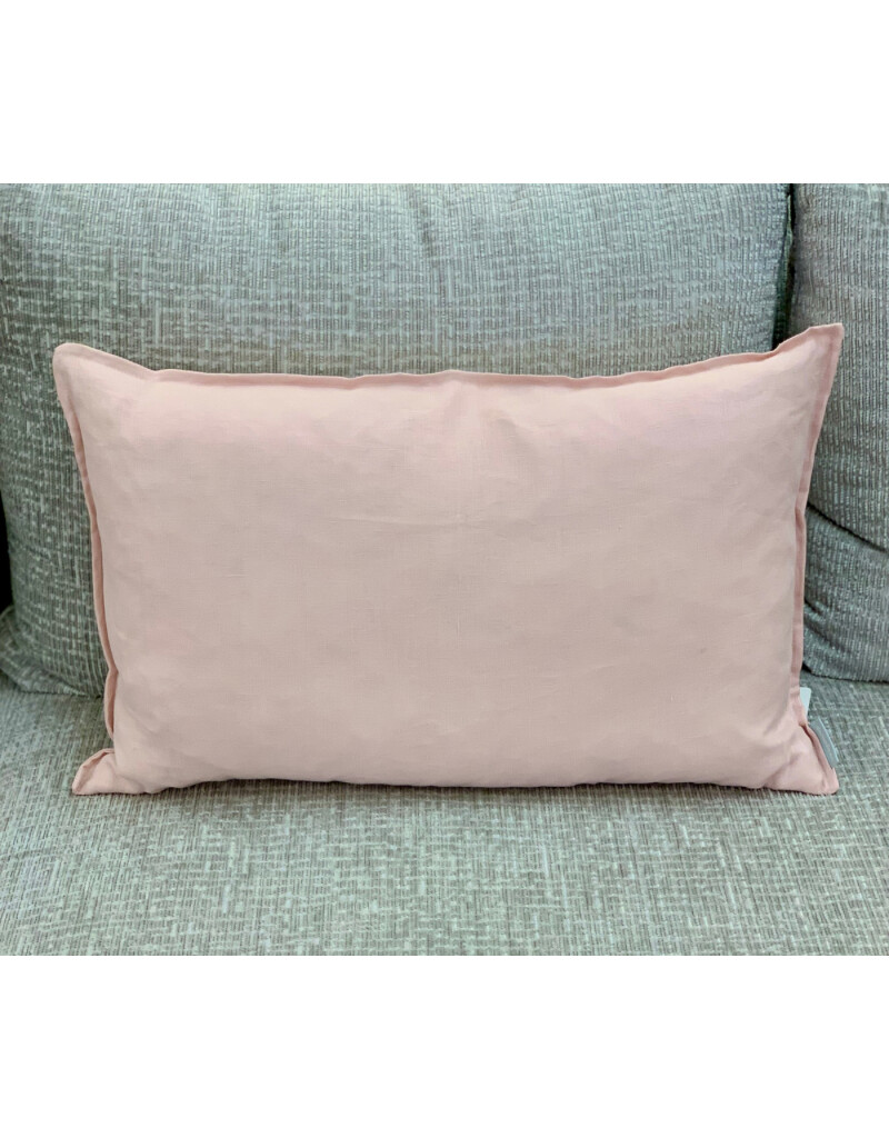 Cushions Daniadown French Linen Pink Deco 14 x 22