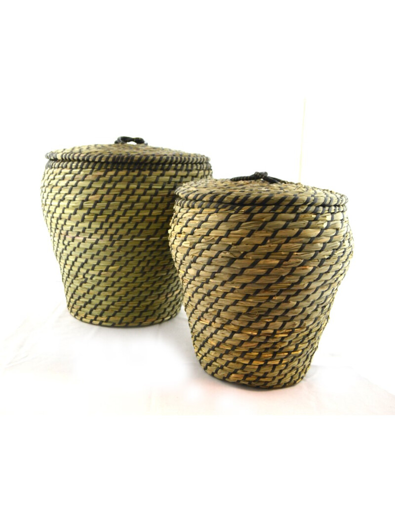 Basket Nostalgia Lid Linen Color Small 726-004