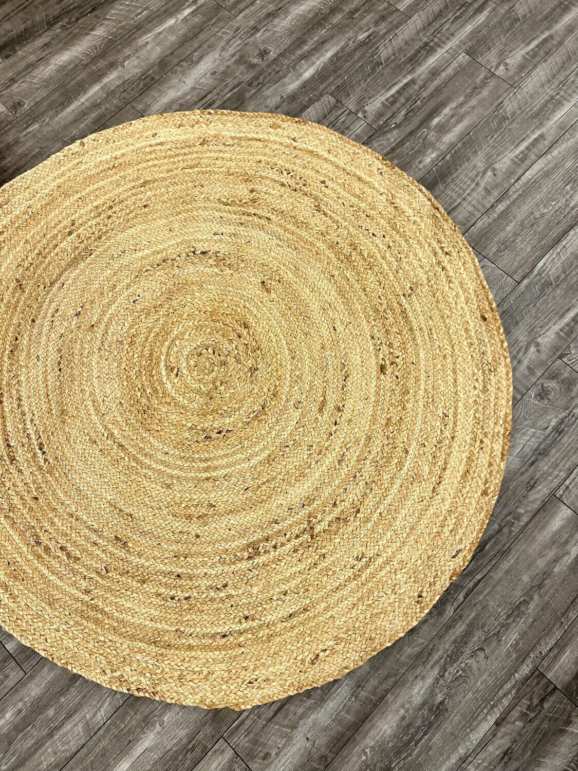 Rugs Viana Round Hand Woven Jute 4 x 4  JUT-44R-NAT