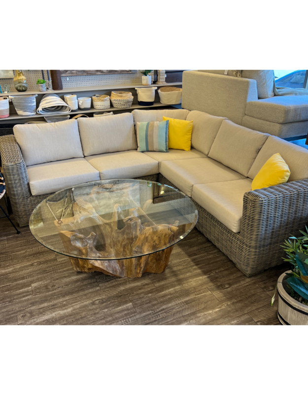 Ratana Cubo 3PC Sectional Echo Ash F06072 Ratana Cubo 3PC Sectional Echo Ash F06072