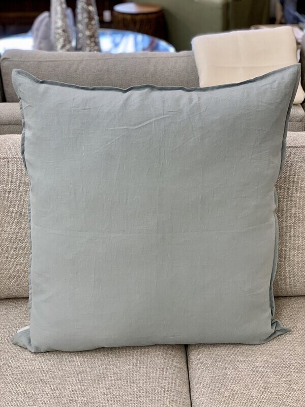Cushions Daniadown French Linen Aqua Euro 26 x 26