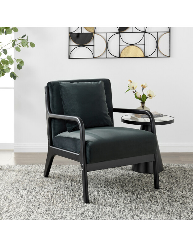 Stylus Curt Club Chair Nova Charcoal