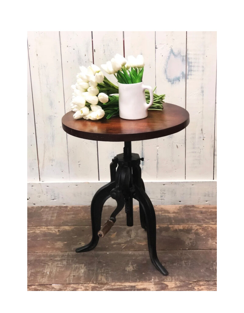 NACH Kai Crank Side Table Black CC-1816