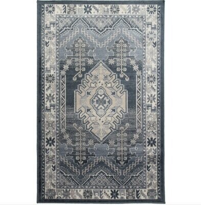 Rugs Avocado Artificial Silk 2'4 x 3'7 Mishu Blue