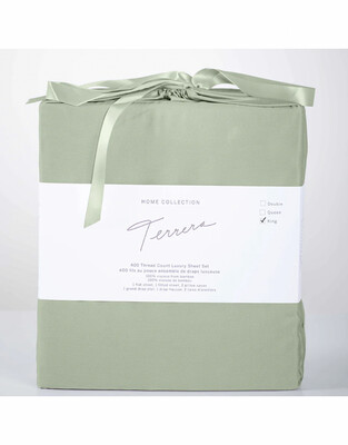 Sheets Set Terrera Bamboo King Sage