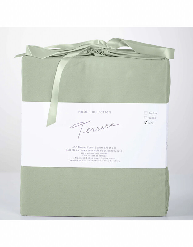 Sheets Set Terrera Bamboo King Sage