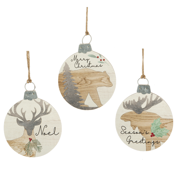Xmas Ganz Ornament Holiday Lodge EX21247