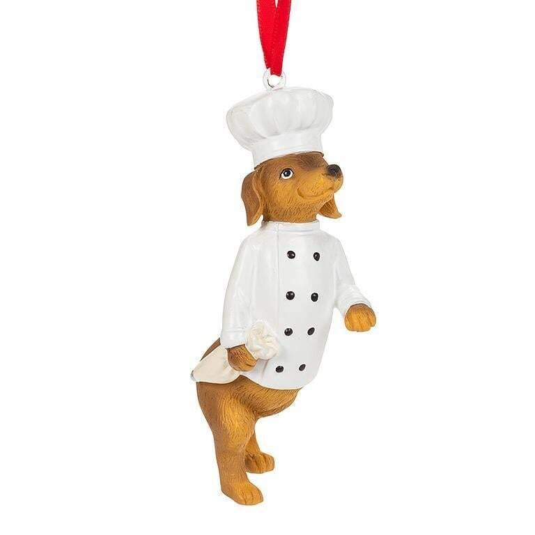 Xmas Abbott Ornament Chef Dog
