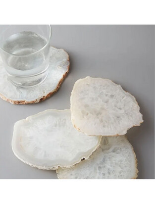 Coasters NACH White Agate Set/4 RI-7201