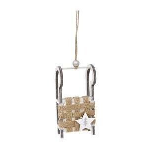 Xmas Nostalgia Ornament Luge 22 x 6 x 3cm 873-044