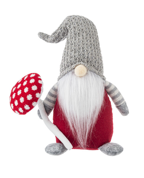 Xmas Ganz Gnome w/Mushroom Figure MX183539