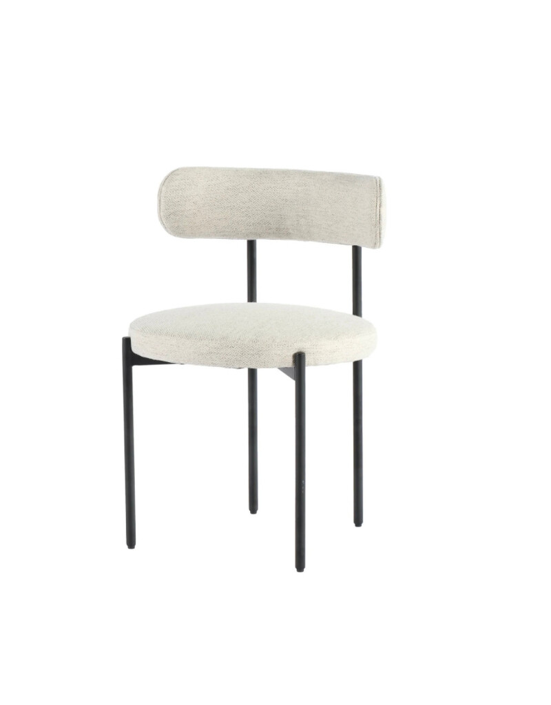 LH Cleo Dining Chair Macadamia Travertine SNH-78-MT
