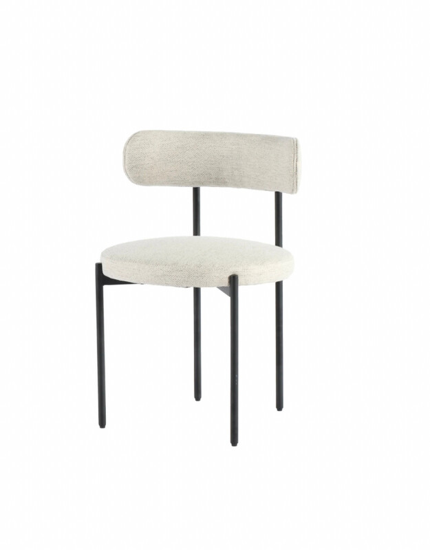 LH Cleo Dining Chair Macadamia Travertine SNH-78-MT LH Cleo Dining Chair Macadamia Travertine SNH-78-MT