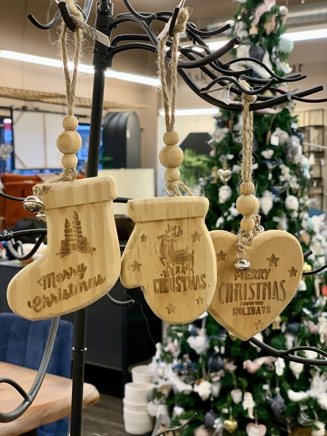 Xmas CT Heart/Mitt/Sock Brown 8 Xmas CT Heart/Mitt/Sock Brown 8" W6950