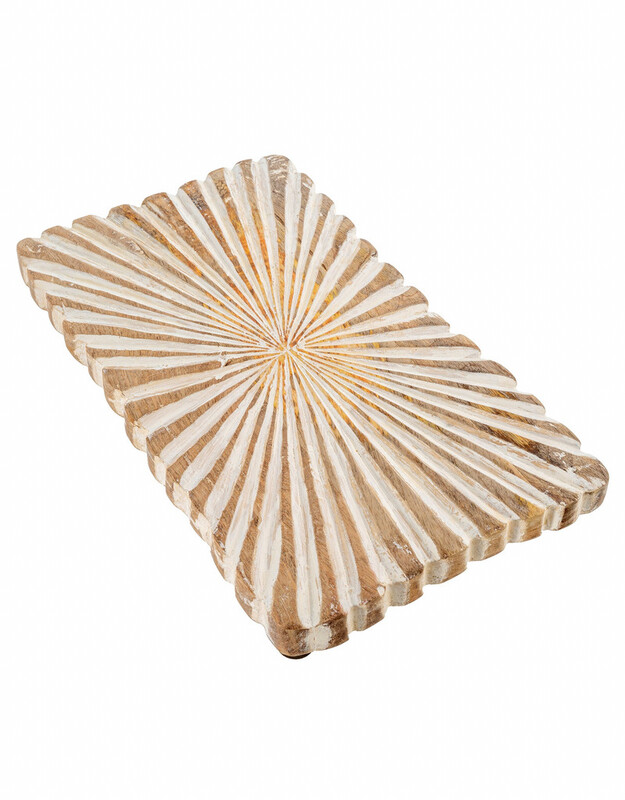 Indaba Dahlia Wooden Tray 1-4168