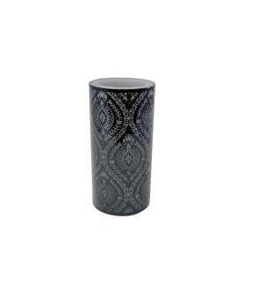 Candle Nostalgia Black LED LG 7.5 x 15cm 820-006