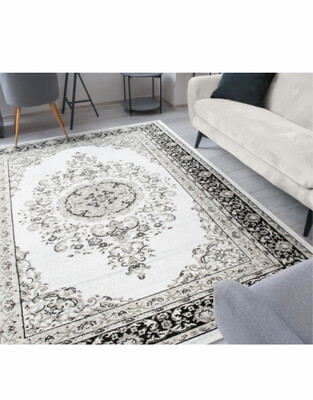 Rugs Avocado Artificial Silk 4’4” x 6’3” Serene Cream / Sand