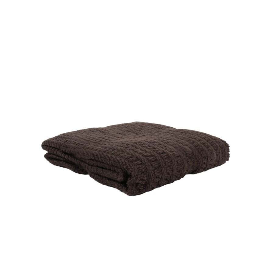 Throw Harman Lurex Boucle 50 x 60 Chocolate 1102524