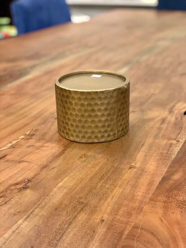 Candle Holder Mercana Gage Gold Honeycomb SM