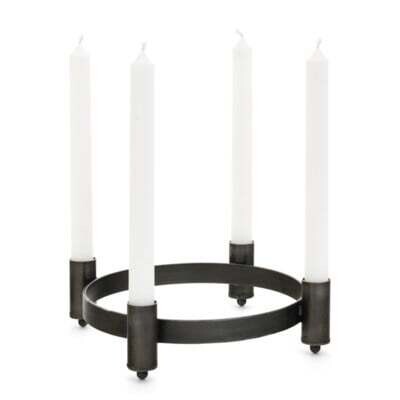 Candle Holder PC Morlaix Round Black B7321000