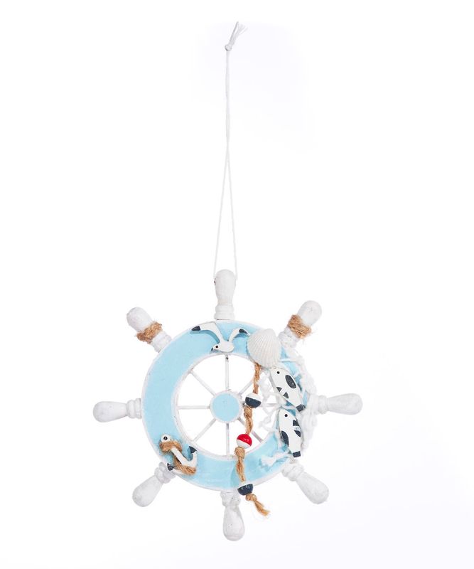 Xmas Giftcraft Ornament Ship Wheel 645203