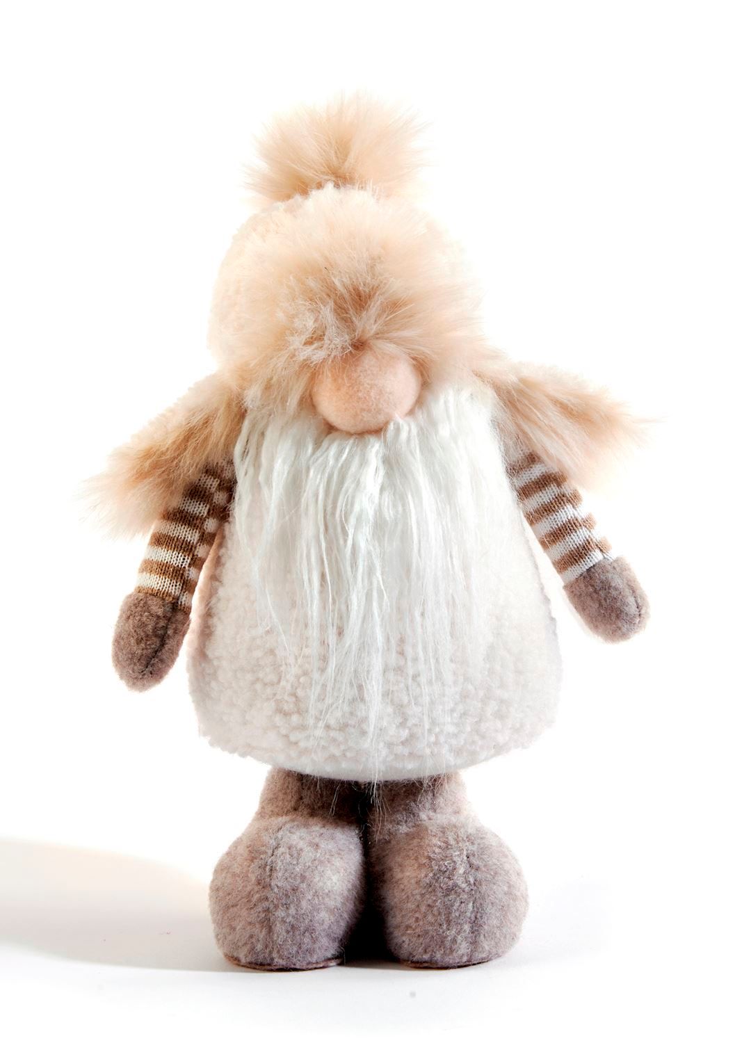 Xmas Giftcraft Standing Gnome Fur Hat 641139